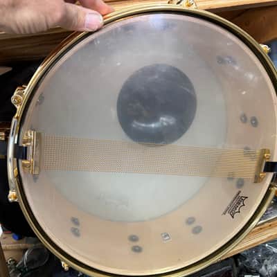 Mapex Black panther 6 1/2 x 14 snare drum with gold hardware image 7
