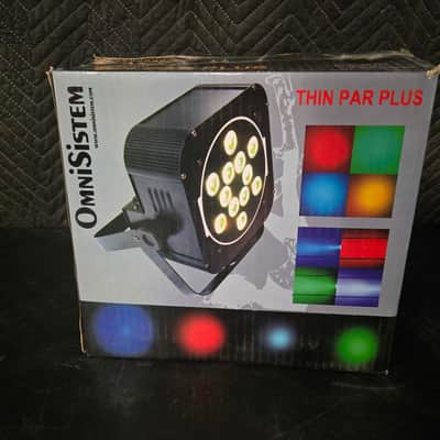OmniSistem Thin Par Plus RGBA LED Par Light – 12x10W DMX Stage / Uplight image 3