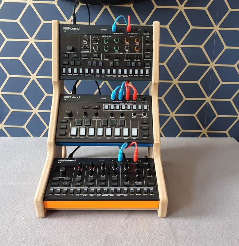 Roland Aira Compact S1 J6 T8 E4 - MDF Triple Stand from Synths And Wood image 1