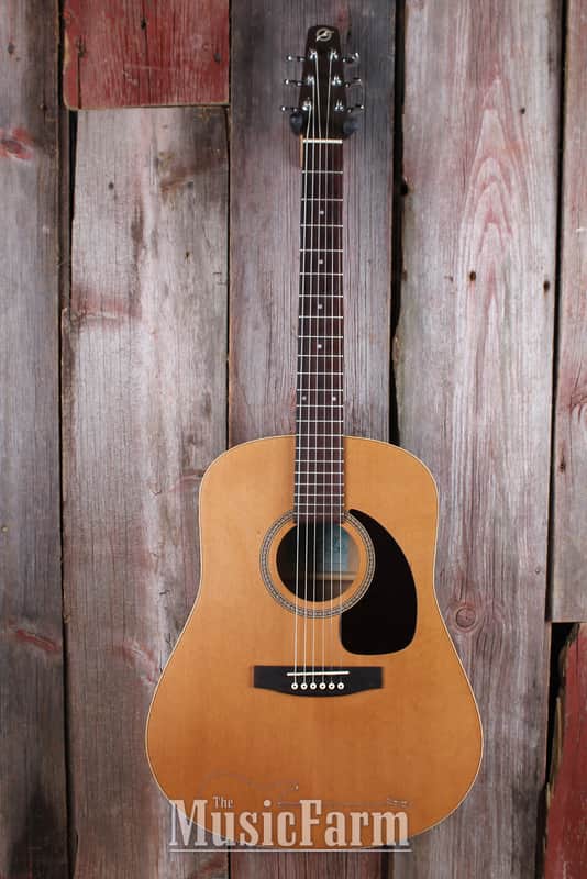 Seagull S6+ Cedar Acoustic Guitar Solid Cedar Top Dreadnought Body S6 Plus CW image 1