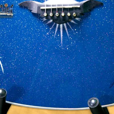 Esteban American Legacy Starlight Limited Edition Acoustic Electric Guitar Blue Sparkle image 4