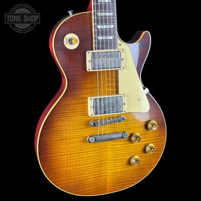 Gibson Custom Dealer Select 1959 Les Paul Standard Chambered Tejas Burst AAA Top Ultra Light Aged w/case 961008 image 4