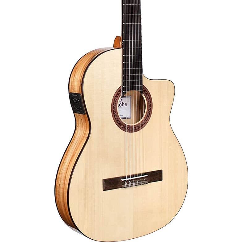 Cordoba C5-CET Limited - Spalted Maple Thin Body Nylon String Acoustic-Electric Classical Guitar image 1