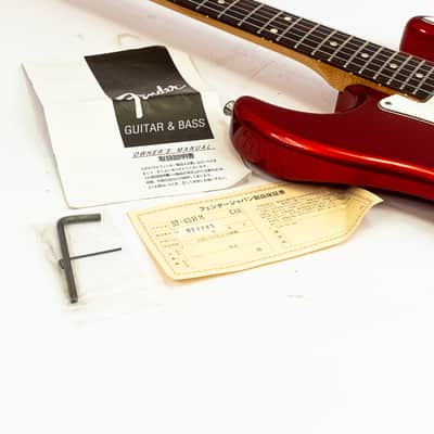 2002 Fender Japan ST-43HM Stratocaster HH Candy Apple Red MIJ w/ Manual image 14