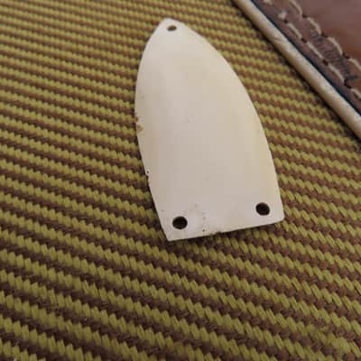 GRETSCH HOFNER 1960's TRUSS ROD COVER POINTED 2 PLY RARE ORIGINAL VINTAGE w/screws image 3