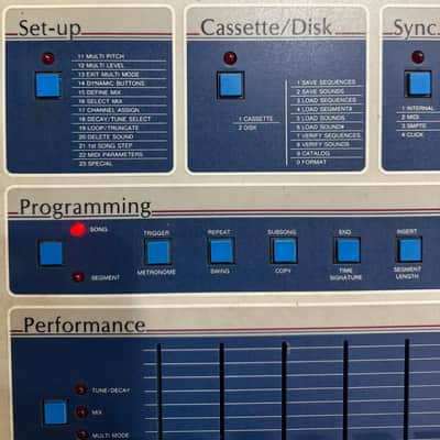 E-MU Systems SP-12 8-Voice Drum Sampler 1985 - 1987 - Blue image 3