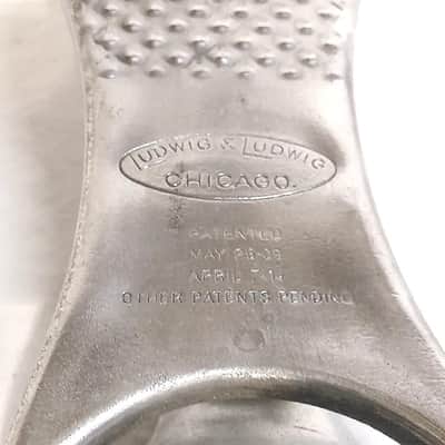 Ludwig Bass Drum Pedal, Cymbal Striker, Clanger Cymbal w/Script Logo Holder, Bass Drum Spurs /  1920s-1930s Traps Era / INSPECTED & TETSTED image 8