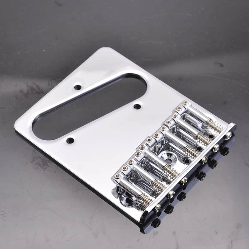 Top Load Telecaster Tele Style Guitar Bridge in Chrome image 1