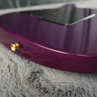Tokai Floyd Rose - Purple Fade Sharkfin Guitar HSS L. White Pickups image 14