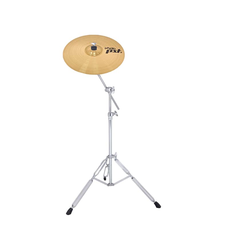 Paiste PST3 18" Crash Ride Cymbal With Mapex Boom Stand image 1