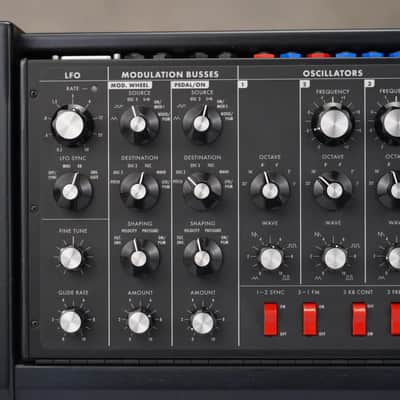Moog Minimoog Voyager Electric Blue Edition Analog Synthesizer #59445 image 2