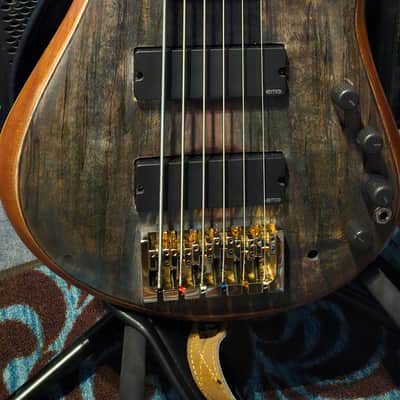 Ramsay: RMI RAMSAY: Vincent Bertolani Sonata VI signature model. 6 String bass guitar 2023 - ATLANTIC blue, Refinished in US 2024 image 4