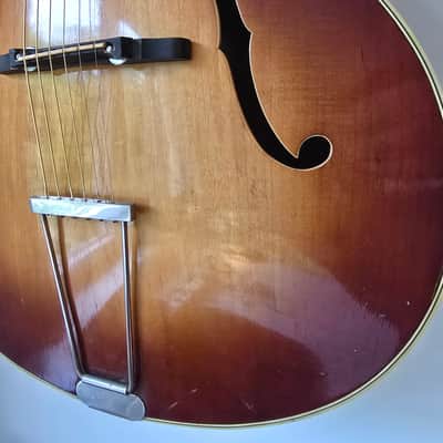 Höfner 456 German Vintage Archtop - Born on Jan 25th, 1960 - Beautiful Flamed Maple - Pro Setup (2,3mm Action) image 4