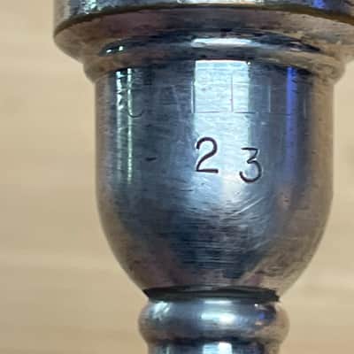 Jerome Callet Number 5 Trumpet mouthpiece Vintage - Silver image 3