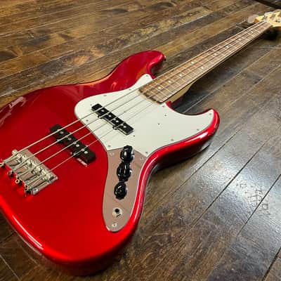 Fender Japan Jazz Bass Standard Electric Bass Candy Apple Red MIJ image 4