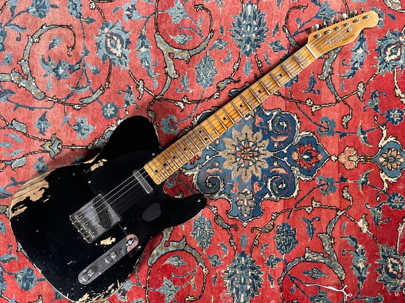 Fender Custom Shop '50 LTD Heavy Relic Double Esquire 2024 Black image 1