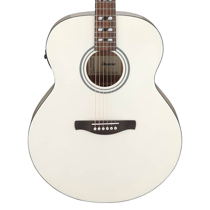 Used Ibanez AJ70M2E Acoustic-Electric Guitar - Pearl White High Gloss image 1