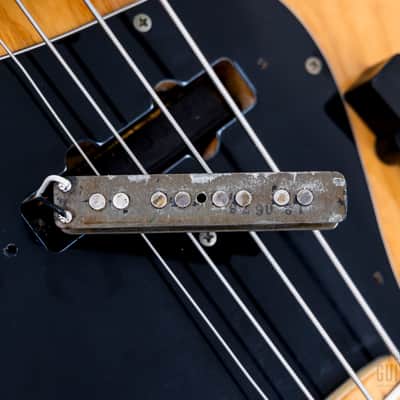 1976 Fender Jazz Bass Natural Ash w/ Pearl Blocks + Binding, Case image 20