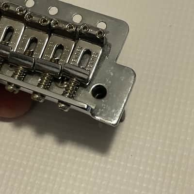 1990's MIM Fender Mexico Stratocaster Factory 6 Post Tremolo Bridge & Arm 2 1/16" String Spacing image 7