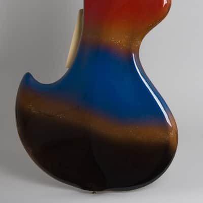Wandre  Avalon Rock Oval Solid Body Electric Guitar,  c. 1963, original chipboard soft shell case. image 4