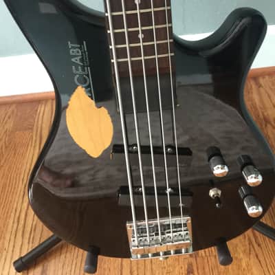 Washburn 5 string Force ABT with EMG pickups 1990 Black image 6