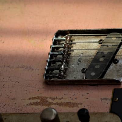 Fender American Telecaster Heavy Relic Nitro Shell Pink w/ Maple Neck image 13