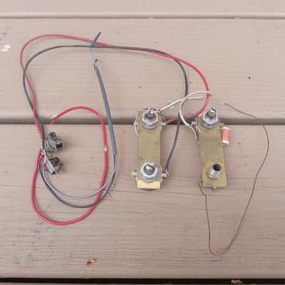 Vintage 1960's Framus Star Bass Wiring Harness! Pots, Jack, Switches! image 1