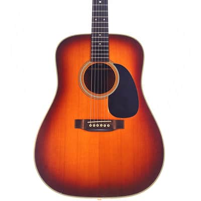 Martin D-28 1975 Sunburst Acoustic Guitar - Rare vintage rarity with legendary Martin sound and unique character - check video! image 1