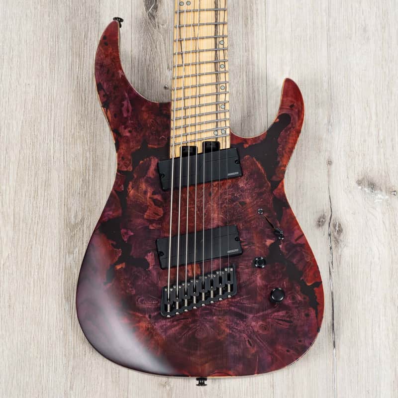 Legator Ninja N8FX Multi-Scale 8-String Guitar, Ebony Fretboard, Blood Moon image 1