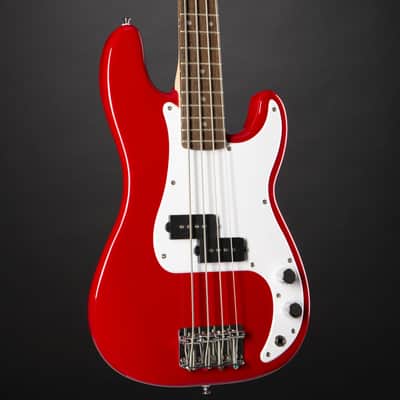 Squier Mini Precision Bass IL Dakota Red - 4-String Electric Bass image 6
