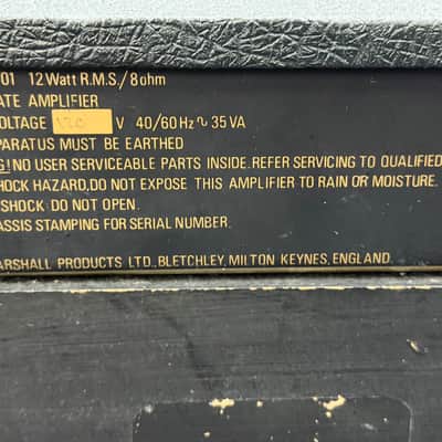 1985 Marshall Bass 12 Comjo Amp 5501 image 7