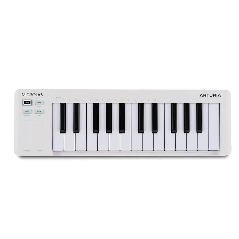 Arturia MicroLab Mk3 MIDI Controller Keyboard (White) image 1