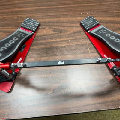 DW Drum Workshop 5000 Double Chain Double Bass Drum Pedal w/DW Drum Key image 2