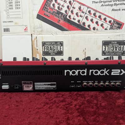 Nord 2X Rack 20-Voice Rackmount Desktop Virtual Analog Lead Synthesizer Synth 2003 - 2014 - Red image 7