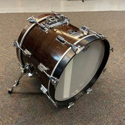 Pearl 1980s 18x14 M Series Maple Jazz Bop Bass Drum Walnut Lacquer Made in Japan image 3
