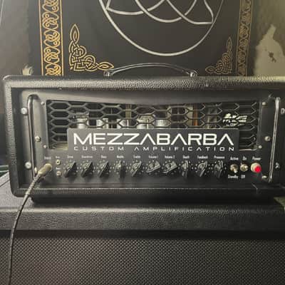 Mezzabarba MZero BASS OVERDRIVE – Custom One-Off All-Tube 180W + 4x12 Bass Reflex 1000W 2017 - Gloss Black and Red image 2