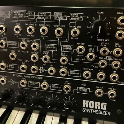 Korg MS-20 mk2 classic monosynth 1982 excellent condition in box with manuals and original leads image 7