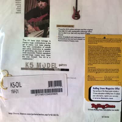 Ibanez K5 Oil (Signed with a Dremel) image 9