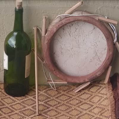 Nigerian clay-based frame drum (sakara) image 2