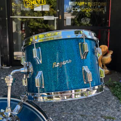 Rogers Holiday Bop 12/14/18 1960's - Blue Sparkle Pearl image 4