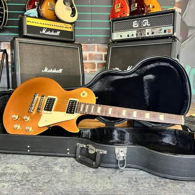 Gibson Les Paul '50s Tribute T Satin Gold Top Dark Back 2016 Electric Guitar image 13