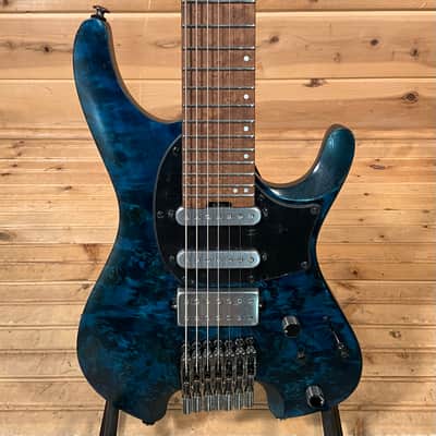 Ibanez Q547PB 7-String Electric Guitar - Cosmic Blue Low Gloss image 1