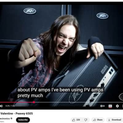 Peavey 6505 USA EX Matt Tuck BMFV Bullet For My Valentine Artist Owned Studio Recording Guitar Amplifier Amp Head American Made in USA image 2