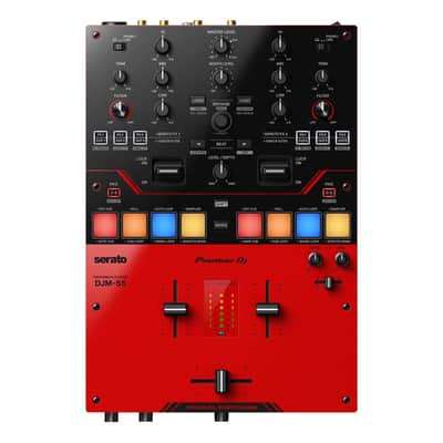 Pioneer PLX-1000 DJ Battle Turntables w DJM-S5 Scratch Mixer & Black Cases image 2