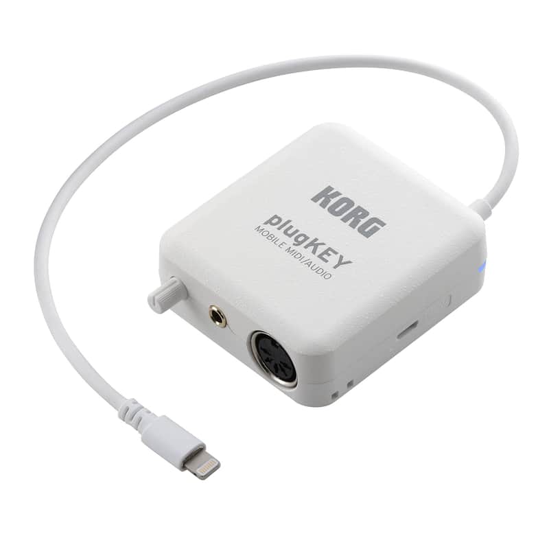 Immagine Korg PLUGKEY-WH Mobile MIDI/Audio Interface for iOS with Lightning - 1