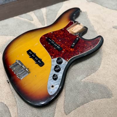 Vintage 1971 Fender Jazz Bass loaded body 1970s Original image 2