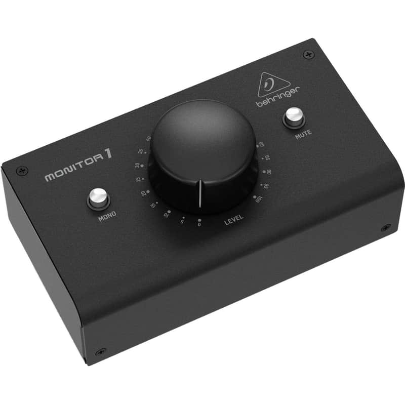 Behringer MONITOR1 Premium Passive Stereo Monitor and Volume Controller, Black image 1