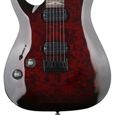 Schecter Omen Elite-6 LH Left-handed Electric Guitar - Black Cherry Burst image 1