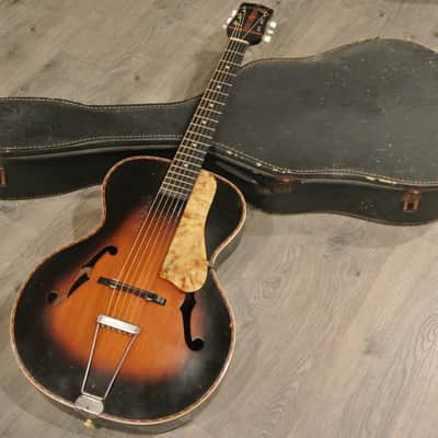1940's S.S. Stewart by Harmony H1328 Archtop Guitar- Fancy Inlay Binding image 23