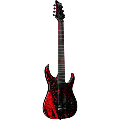 Schecter Sullivan King Banshee 7FR-S Electric Guitar, Obsidian, Open Box (Very Good) image 2